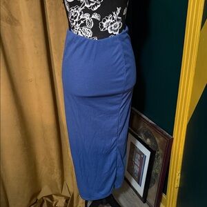 Missguided Blue Pencil Skirt